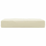 Pallet Cushion Cream 60x60x9.5 cm Oxford Fabric - Top-Down View
