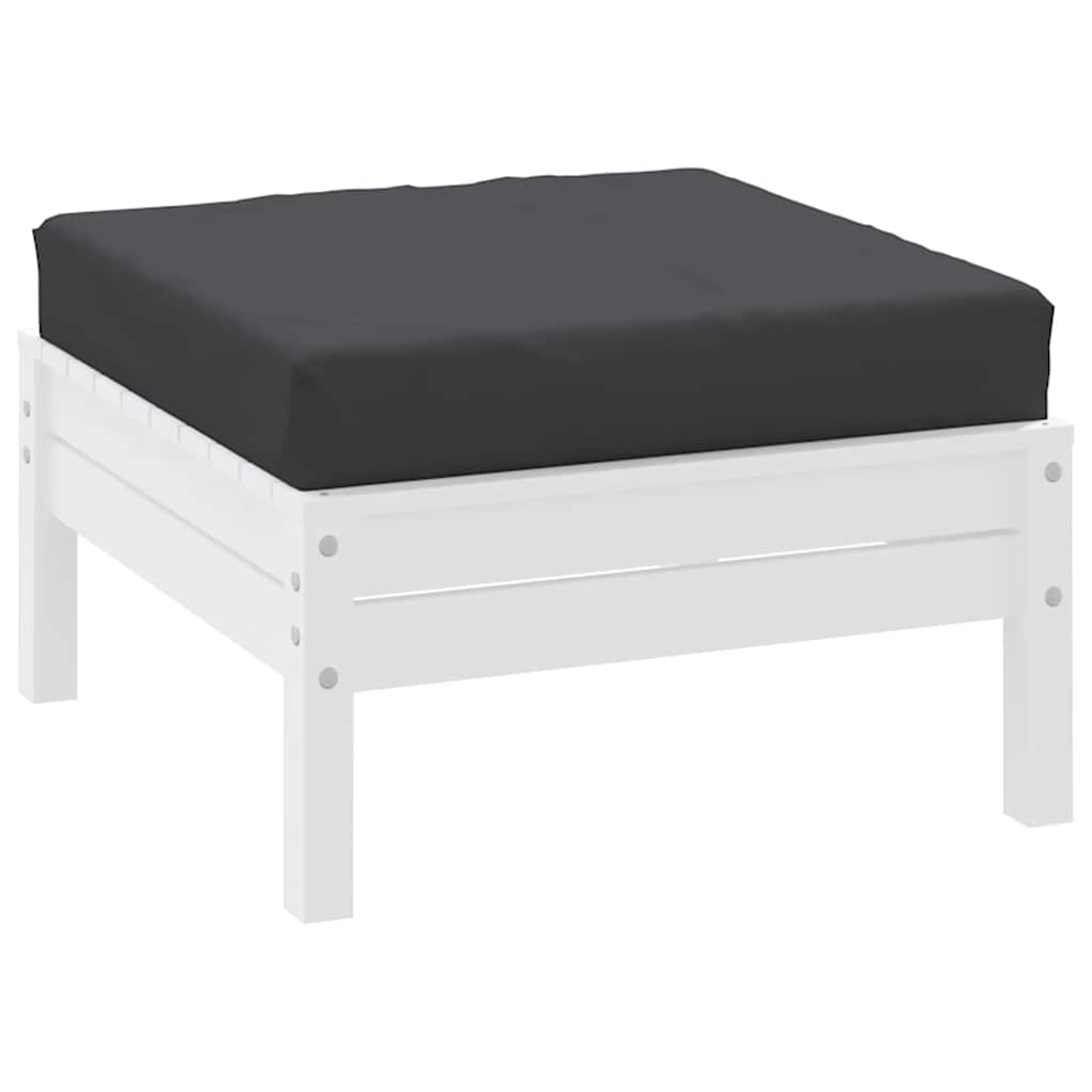 Pallet Cushion Black 60x60x8 cm Oxford Fabric