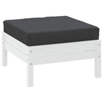 Pallet Cushion Black 60x60x8 cm Oxford Fabric