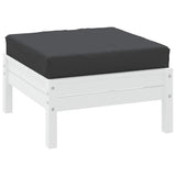 Pallet Cushion Black 60x60x8 cm Oxford Fabric - Side View