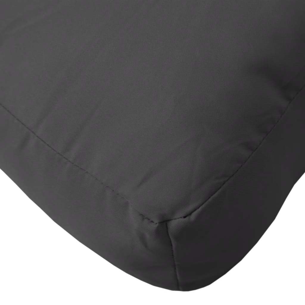 Pallet Cushion Black 60x60x8 cm Oxford Fabric
