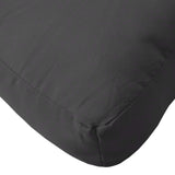 Pallet Cushion Black 60x60x8 cm Oxford Fabric - 45-Degree Angle
