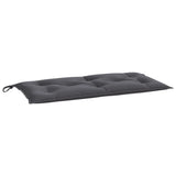 Garden Bench Cushion Anthracite 110x50x7 cm Oxford Fabric - Front View