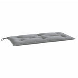 Garden Bench Cushion Grey 110x50x7 cm Oxford Fabric - Front View