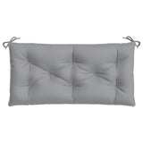 Garden Bench Cushion Grey 110x50x7 cm Oxford Fabric - Top-Down View