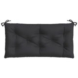 Garden Bench Cushion Black 110x50x7 cm Oxford Fabric