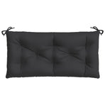 Garden Bench Cushion Black 110x50x7 cm Oxford Fabric