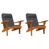 Adirondack Chair Cushions 2 pcs Anthracite Oxford Fabric