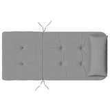 Adirondack Chair Cushions 2 pcs Grey Oxford Fabric
