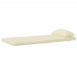 Adirondack Chair Cushions 2 pcs Cream Oxford Fabric - 45-Degree Angle