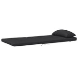Adirondack Chair Cushions 2 pcs Black Oxford Fabric - 45-Degree Angle