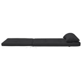 Adirondack Chair Cushions 2 pcs Black Oxford Fabric - Close-Up Angle