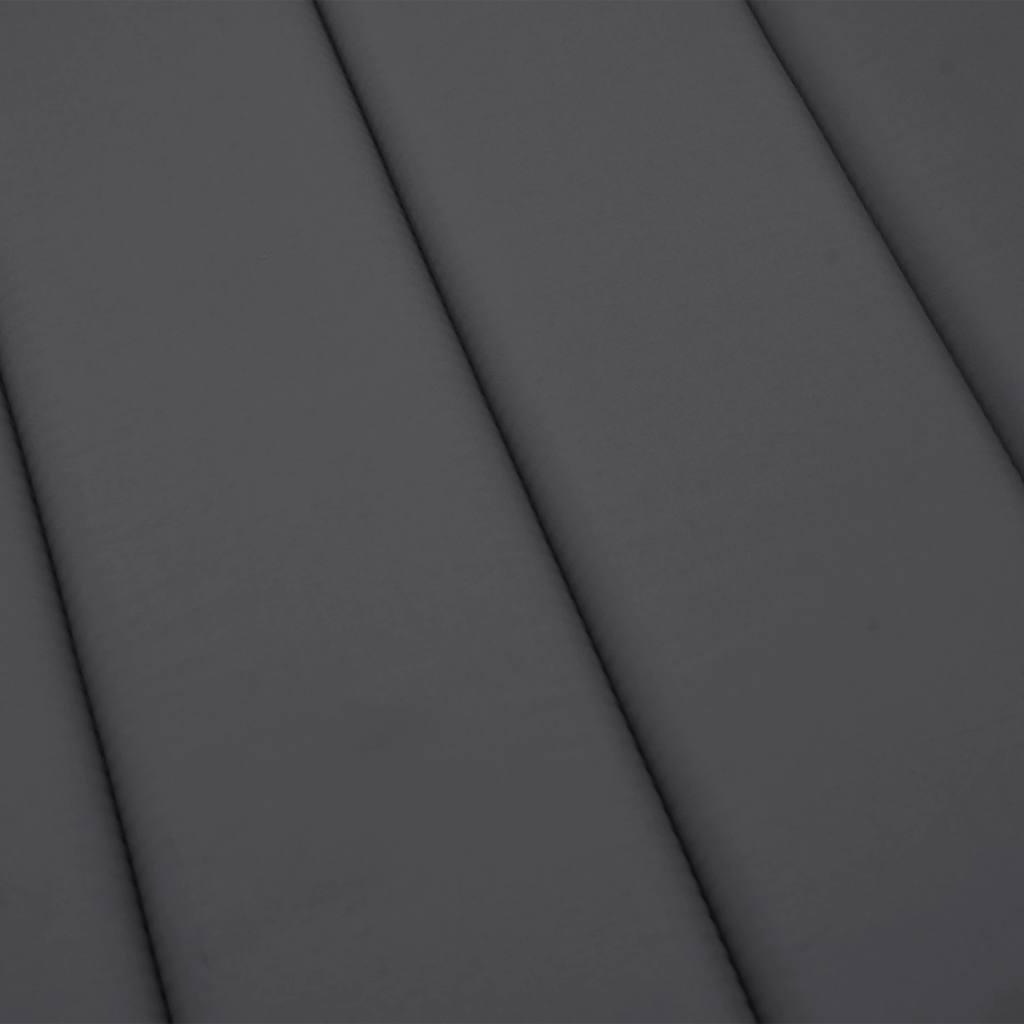 Sun Lounger Cushion Anthracite 180x60x4 cm Oxford Fabric
