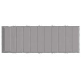 Sun Lounger Cushion Grey 180x60x4 cm Oxford Fabric