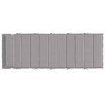 Sun Lounger Cushion Grey 180x60x4 cm Oxford Fabric