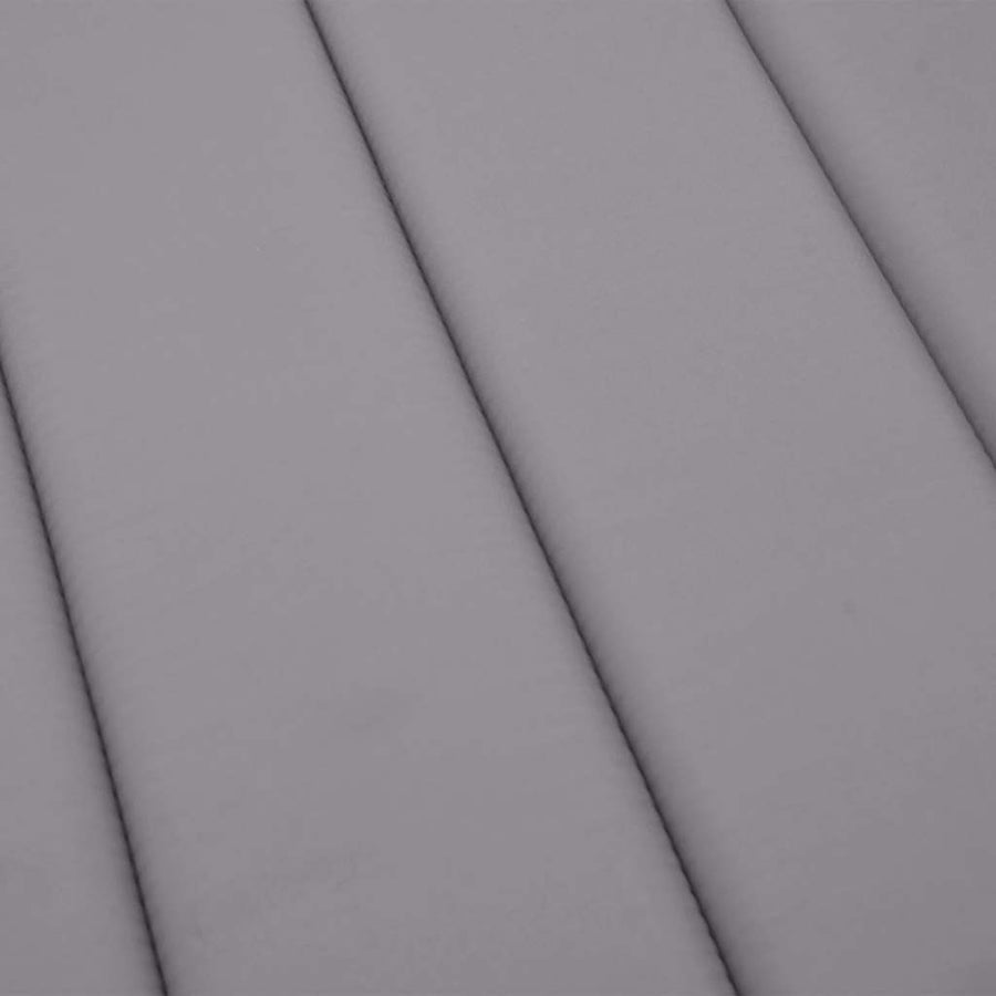 Sun Lounger Cushion Grey 180x60x4 cm Oxford Fabric
