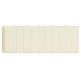 Sun Lounger Cushion Cream 180x60x4 cm Oxford Fabric
