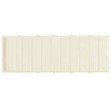Sun Lounger Cushion Cream 180x60x4 cm Oxford Fabric - 45-Degree Angle