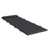 Sun Lounger Cushion Black 180x60x4 cm Oxford Fabric