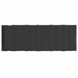 Sun Lounger Cushion Black 180x60x4 cm Oxford Fabric - 45-Degree Angle