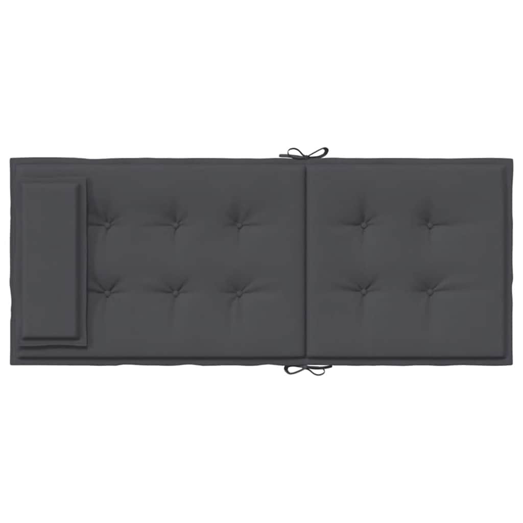 Highback Chair Cushions 4 pcs Anthracite Oxford Fabric
