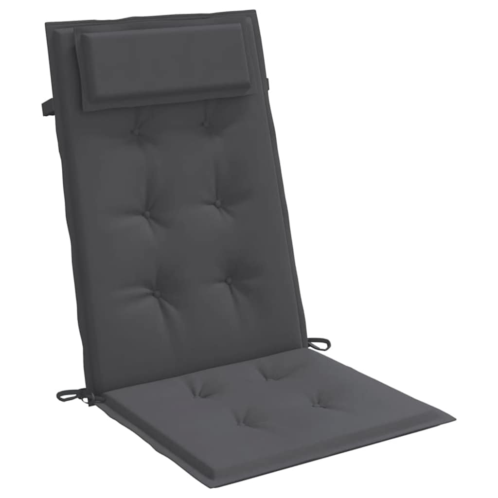 Highback Chair Cushions 6 pcs Anthracite Oxford Fabric