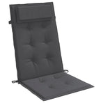 Highback Chair Cushions 6 pcs Anthracite Oxford Fabric