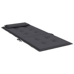 Highback Chair Cushions 6 pcs Anthracite Oxford Fabric