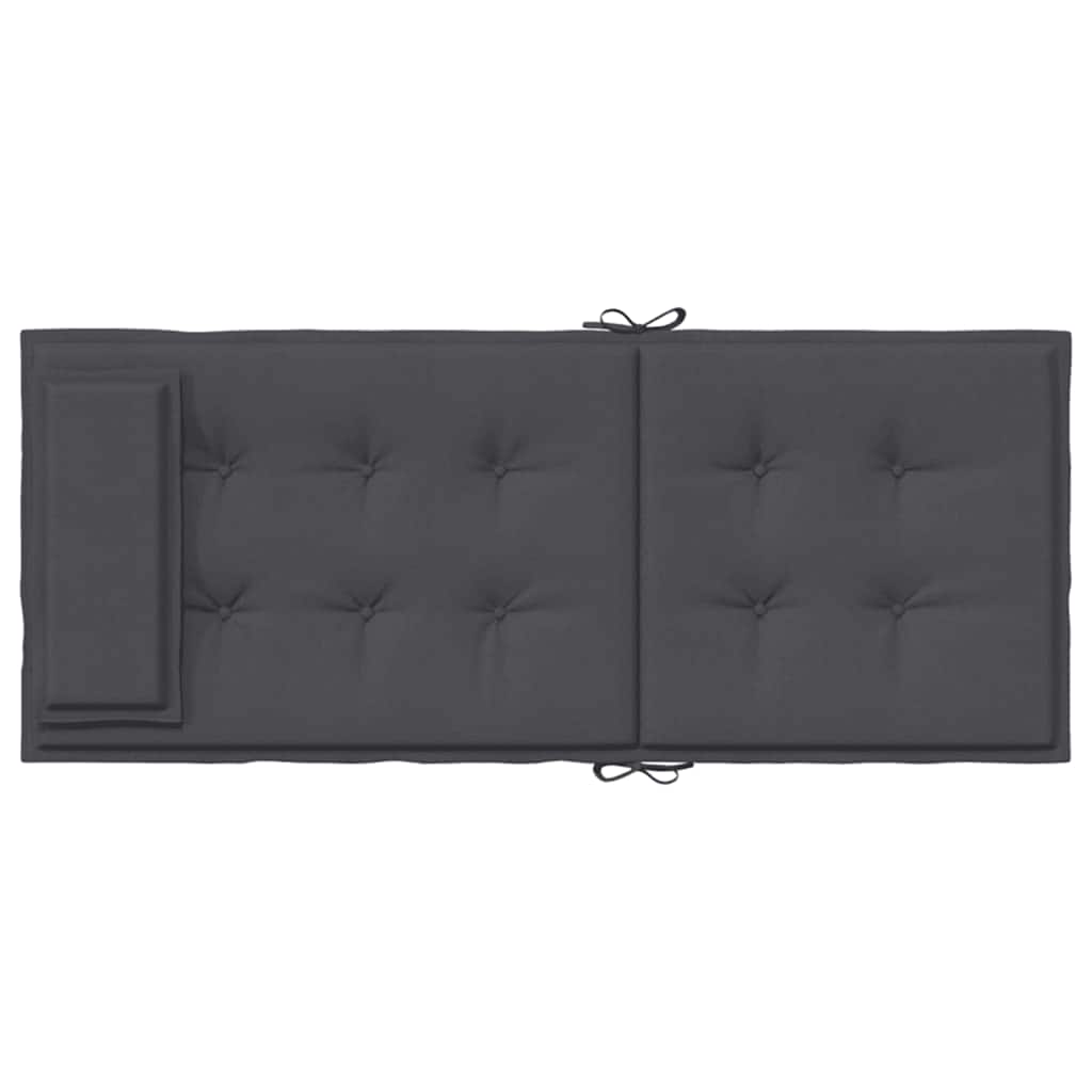 Highback Chair Cushions 6 pcs Anthracite Oxford Fabric