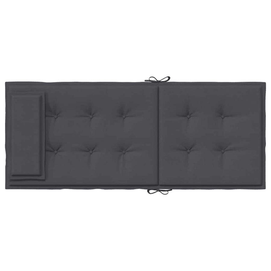 Highback Chair Cushions 6 pcs Anthracite Oxford Fabric