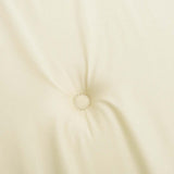 Highback Chair Cushions 6 pcs Cream Oxford Fabric