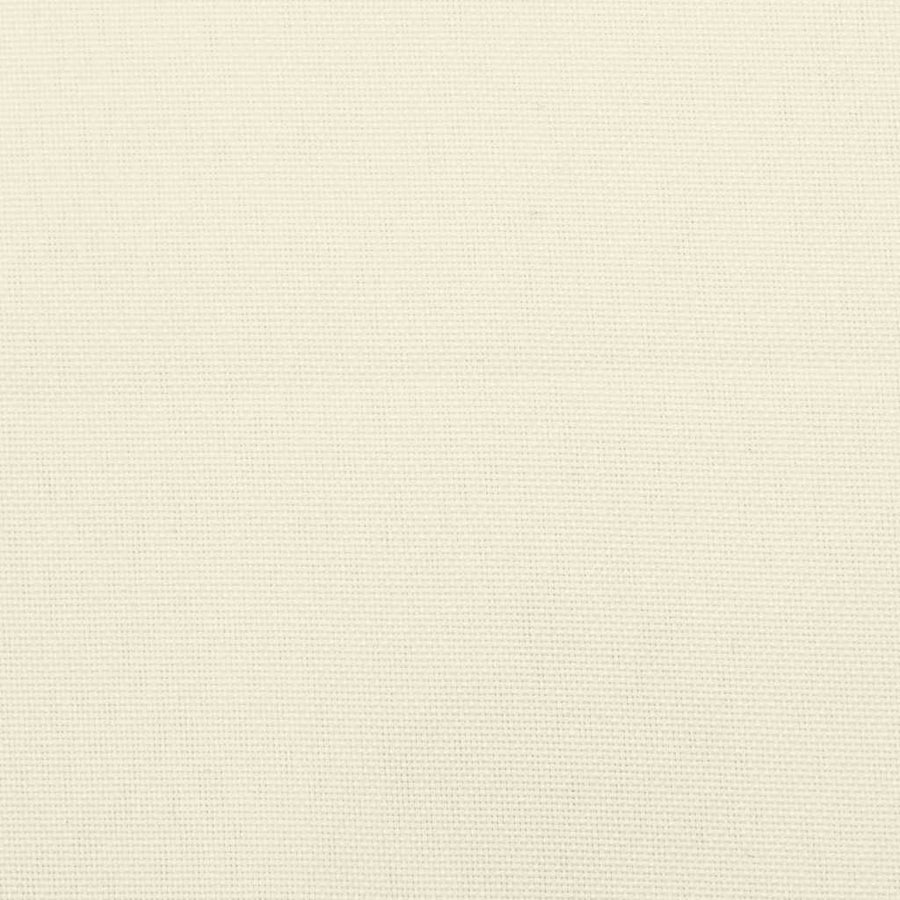 Highback Chair Cushions 6 pcs Cream Oxford Fabric
