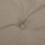Highback Chair Cushions 6 pcs Taupe Oxford Fabric