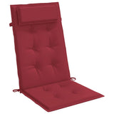 Highback Chair Cushions 6 pcs Wine Red Oxford Fabric