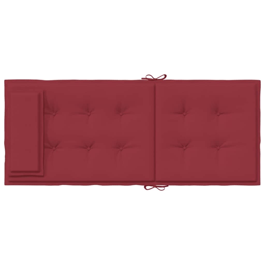 Highback Chair Cushions 6 pcs Wine Red Oxford Fabric