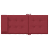 Highback Chair Cushions 6 pcs Wine Red Oxford Fabric