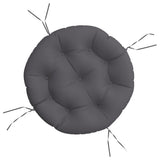 Round Cushion Anthracite Ø 60 x11 cm Oxford Fabric
