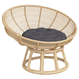 Round Cushion Anthracite Ø 60 x11 cm Oxford Fabric