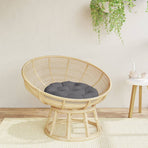 Round Cushion Anthracite Ø 60 x11 cm Oxford Fabric