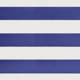 Retractable Awning Blue and White 3.5x2.5 m Fabric and Aluminium