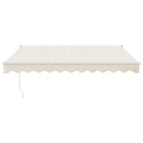 Retractable Awning Cream 3x2.5 m Fabric and Aluminium