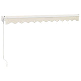 Retractable Awning Cream 3x2.5 m Fabric and Aluminium