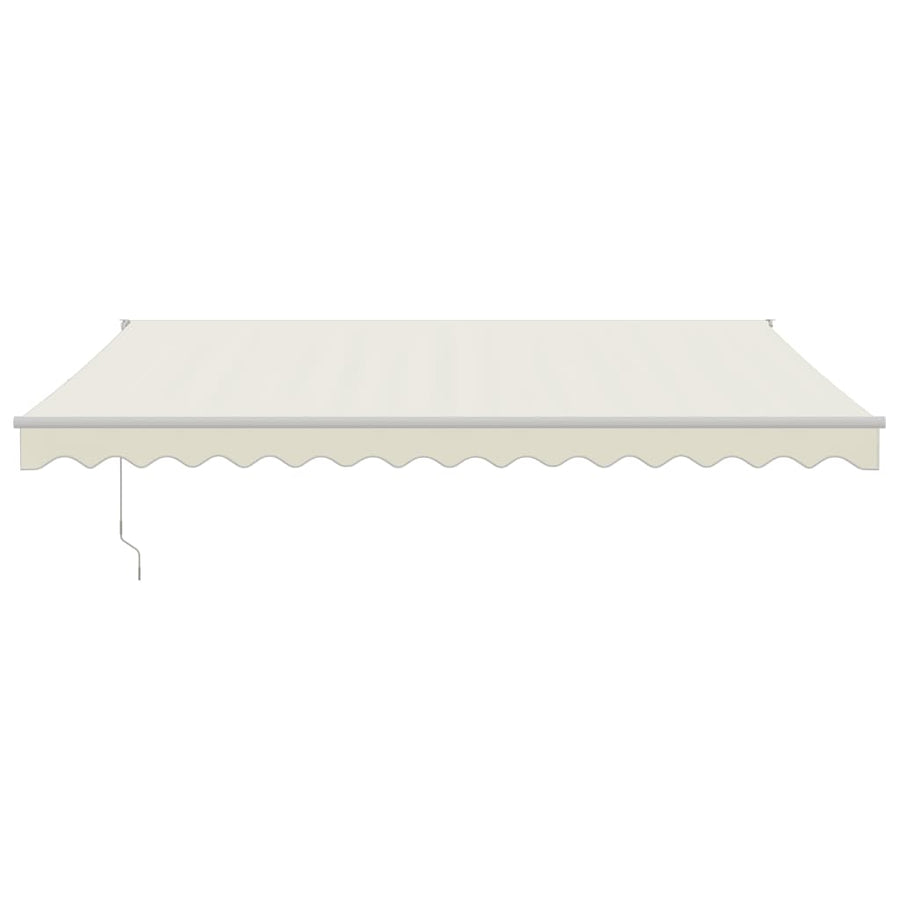 Retractable Awning Cream 4x3 m Fabric and Aluminium