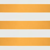 Retractable Awning Yellow and White 3x2.5 m Fabric and Aluminium