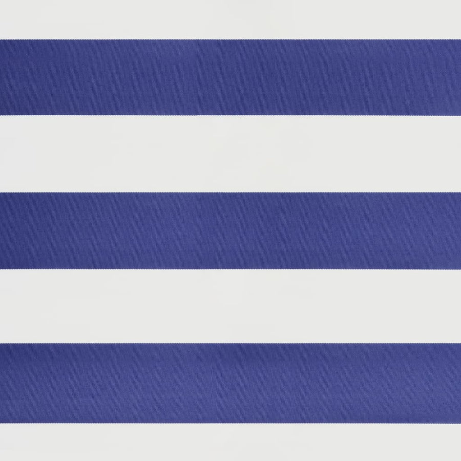 Retractable Awning Blue and White 3.5x2.5m Fabric and Aluminium