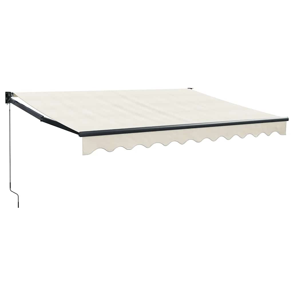 Retractable Awning Cream 3x2.5 m Fabric and Aluminium