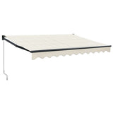 Retractable Awning Cream 3x2.5 m Fabric and Aluminium