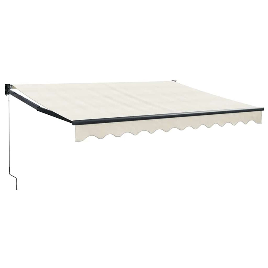 Retractable Awning Cream 3x2.5 m Fabric and Aluminium