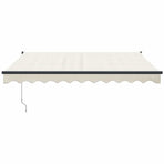 Retractable Awning Cream 3x2.5 m Fabric and Aluminium
