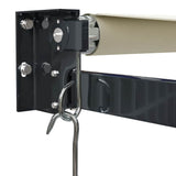 Retractable Awning Cream 3x2.5 m Fabric and Aluminium - Close-Up Angle